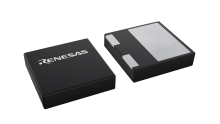 3D illustration featuring top and bottom views of PQFN chip package with 3 lead count.