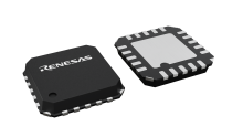 3D illustration featuring top and bottom views of QFN chip package with 20 lead count.