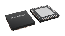 3D illustration featuring top and bottom views of SCQFN chip package with 36 lead count.