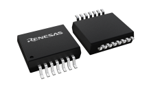 3D illustration featuring top and bottom views of SSOP chip package with 14 lead count.