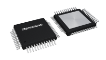 3D illustration featuring top and bottom views of TQFP chip package with 48 lead count.