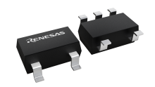 3D illustration featuring top and bottom views of TSOT IC chip package with 5 lead count.
