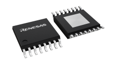 3D illustration featuring top and bottom views of TSSOP-EP IC chip package with 16 lead count.
