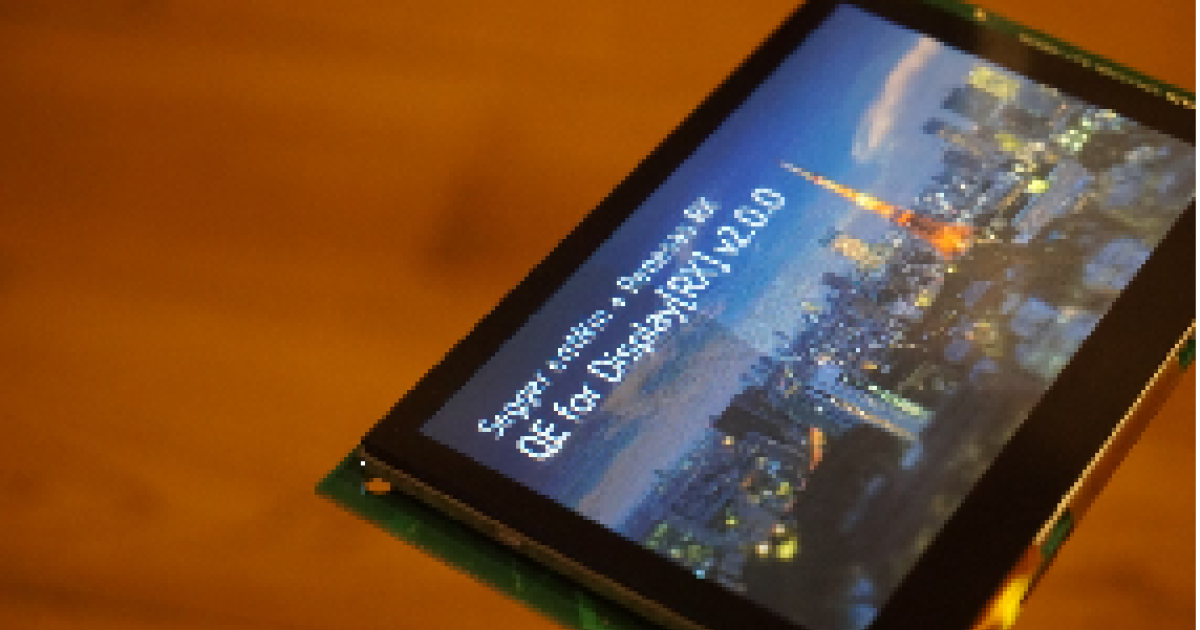 Easy GUI Development Using Renesas' “QE for Display” Development Tool ...
