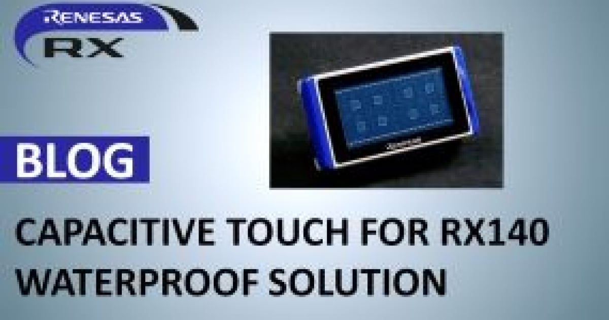 Introducing Waterproof Capacitance Solution for Self-Capacitive Touch ...