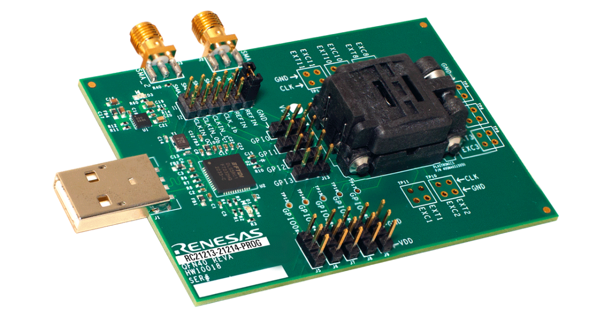 RC21213-21214-PROG - 8-Output AutoClock Programming Board | Renesas