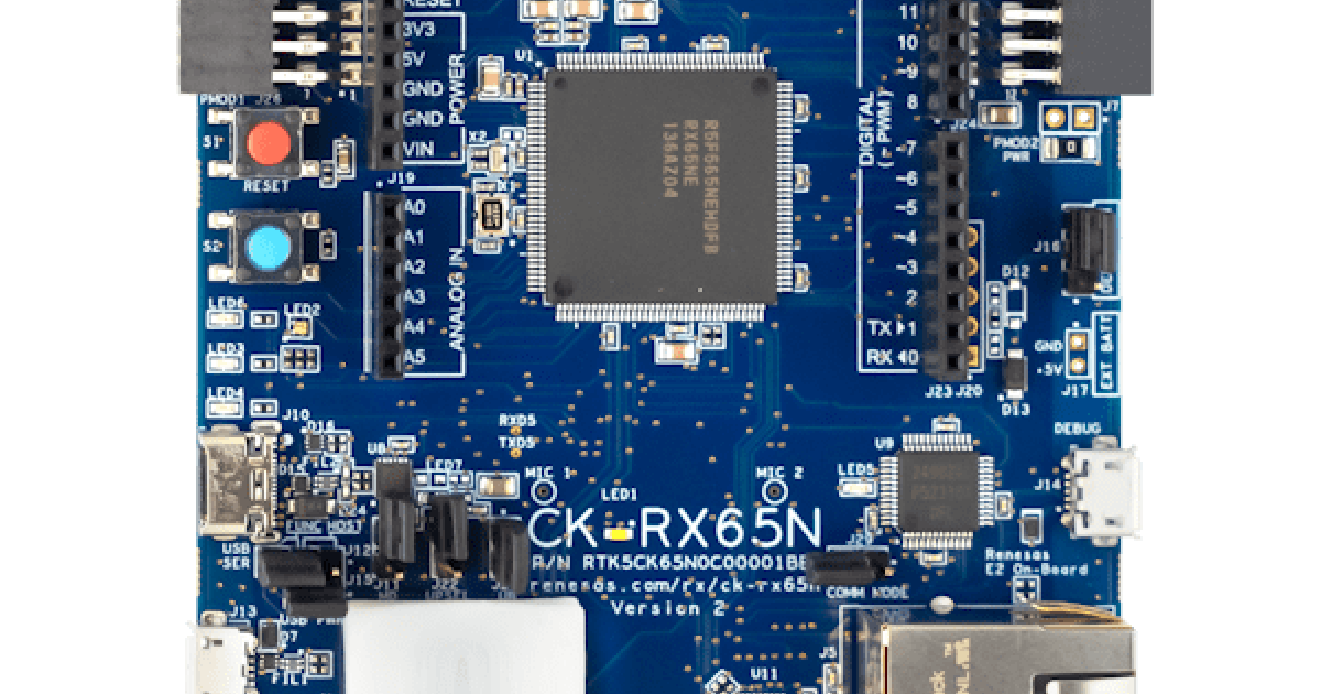 CK-RX65N - RX65N MCUグループによるクラウドキット | Renesas CK-RX65N - RX65N MCUグループによるクラウドキット | Renesas