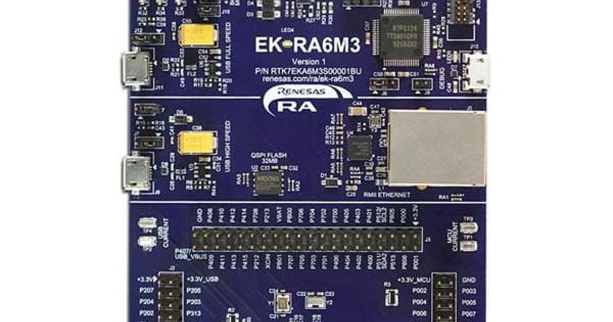 EK-RA6M3 - Evaluation Kit for RA6M3 MCU Group | Renesas