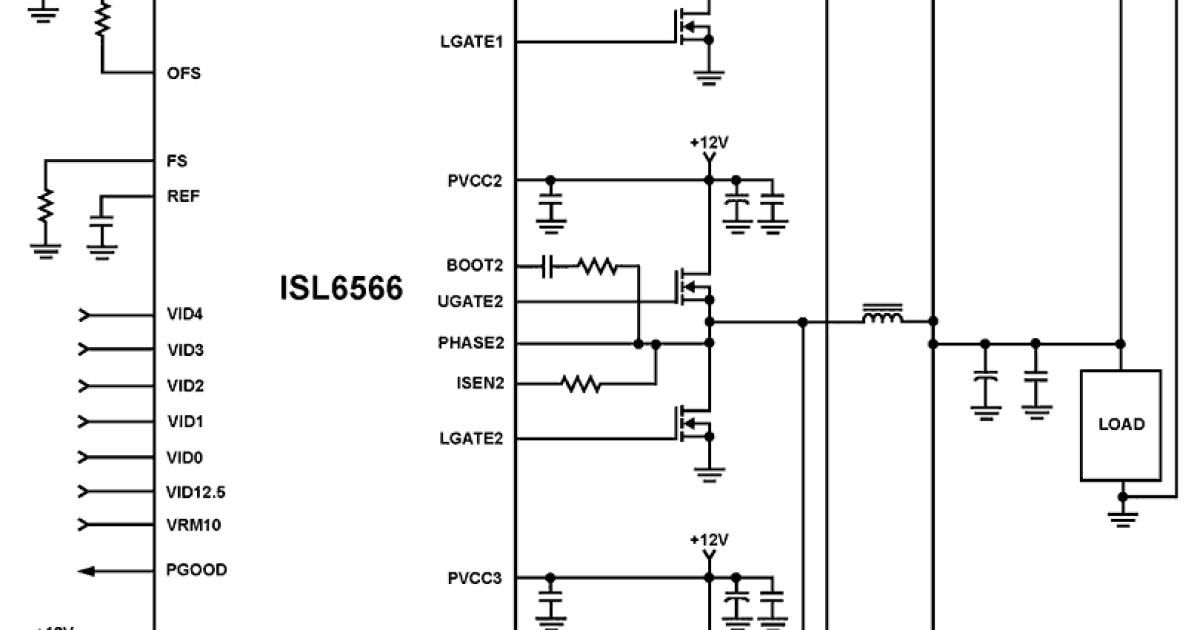 ISL6566 - Three-Phase Buck PWM Controller with Integrated MOSFET ...