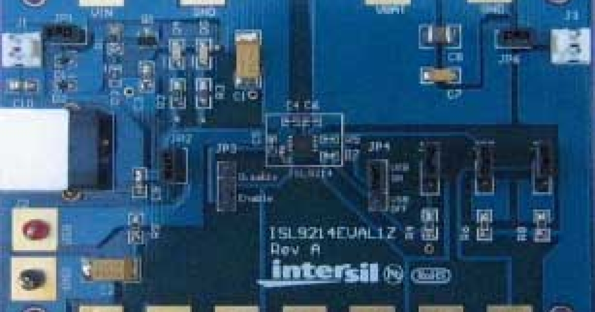 ISL9214AEVAL1Z LiIon/LiPolymer Battery Charger Evaluation Board