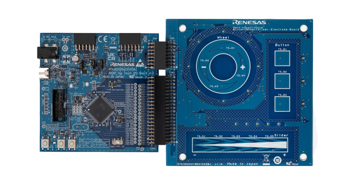 RTK0EG0055S01001BJ - RX261搭載静電容量タッチ評価システム | Renesas 