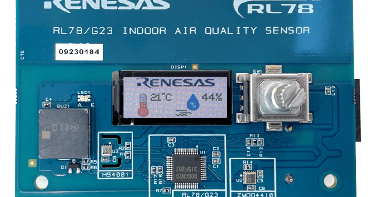 YDKIAQSENSERL78G23 RL78/G23 Indoor Air Quality Sensor