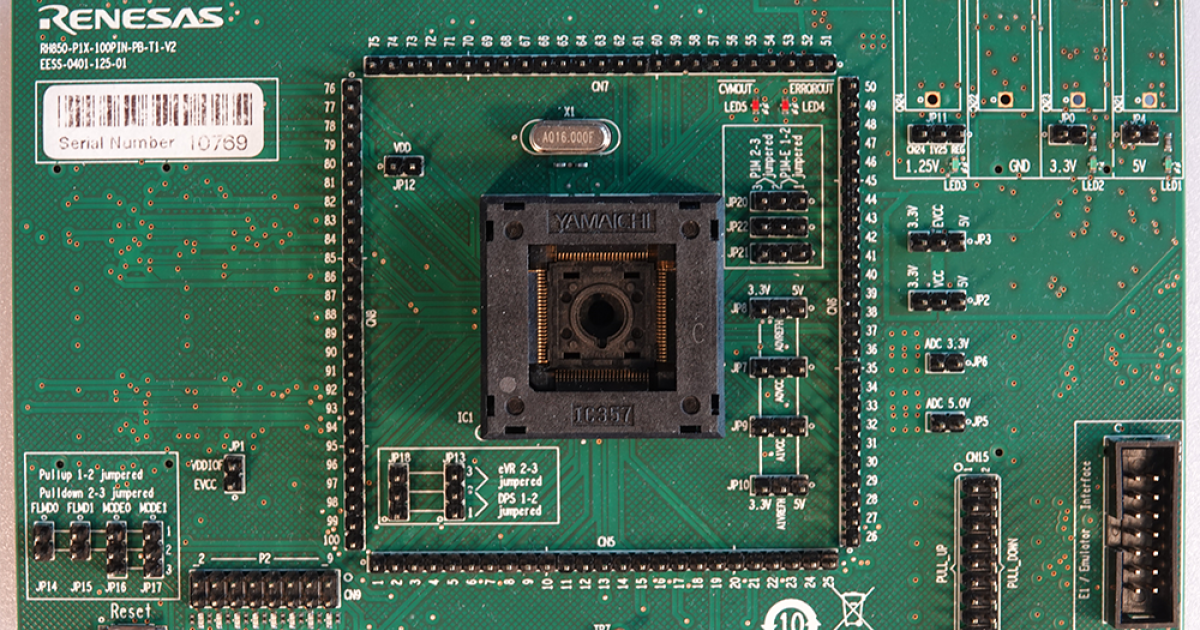 Y-RH850-P1X-100PIN-PB-T1-V2 - RH850/P1X 100pin Piggyback Y-RH850-P1X-100PIN-PB-T1-V2 - RH850/P1X 100pin Piggyback