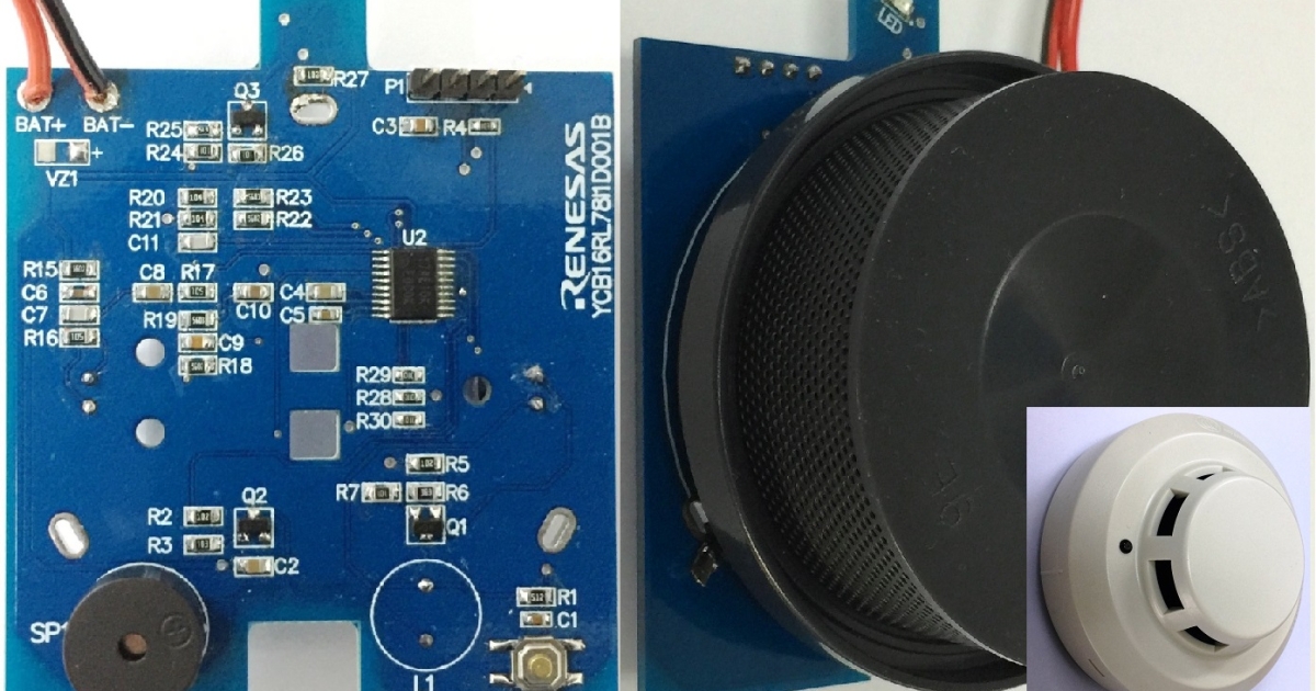 YCB16RL78I1D001B - RL78/G1D 煙探知器 | Renesas ルネサス