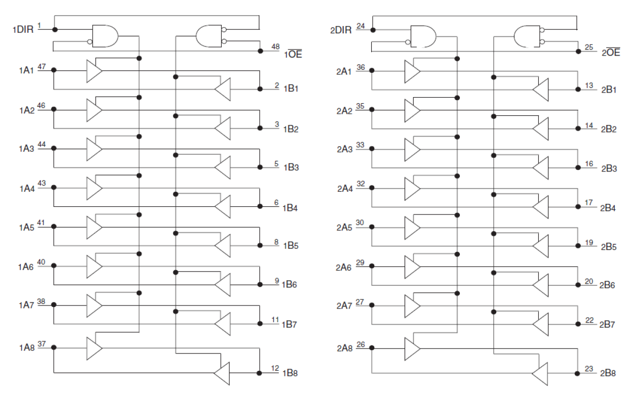 74ALVC162245 - Block Diagram