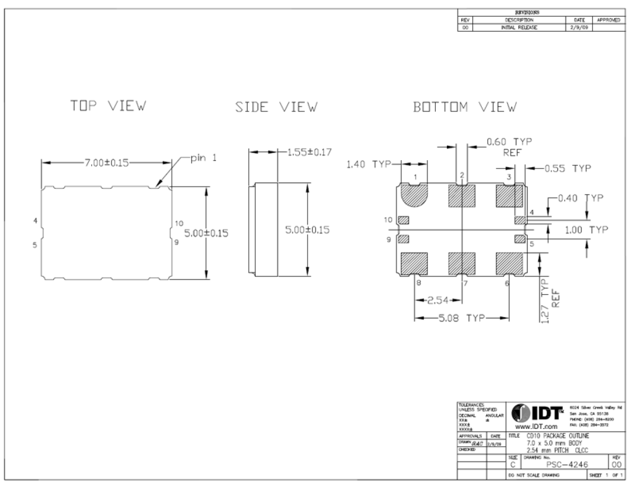 8N3QV01 - Package Outline Drawing