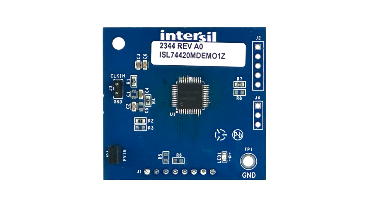 ISL74420MDEMO1Z Demonstration Board - Top