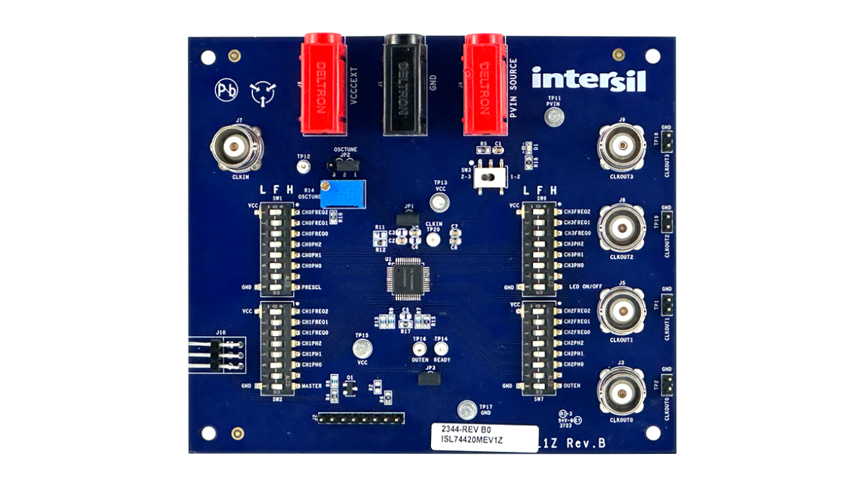 ISL74420MEV1Z Evaluation Board - Top