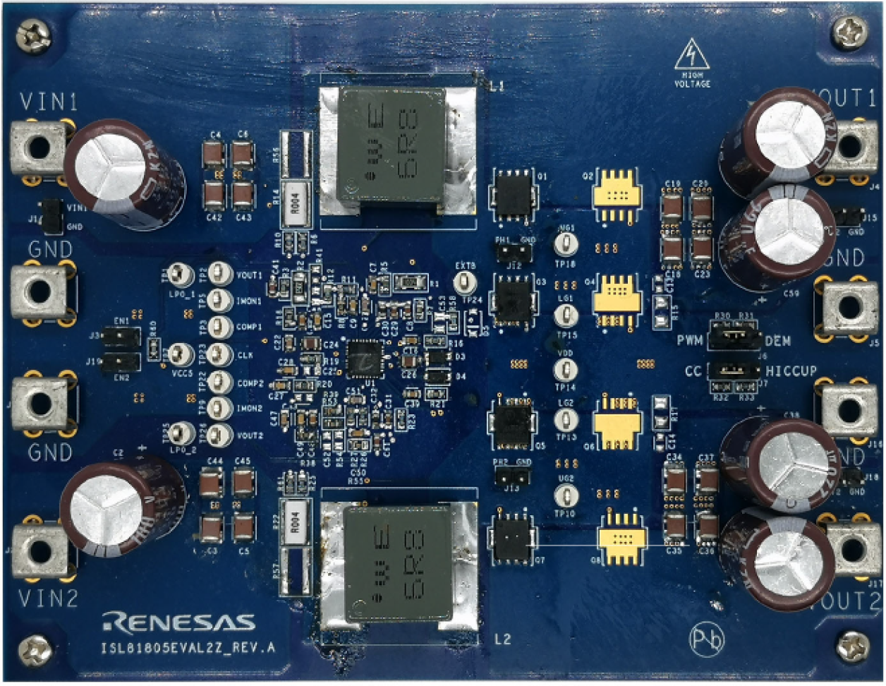 ISL81805EVAL2Z - Evaluation Board (top)