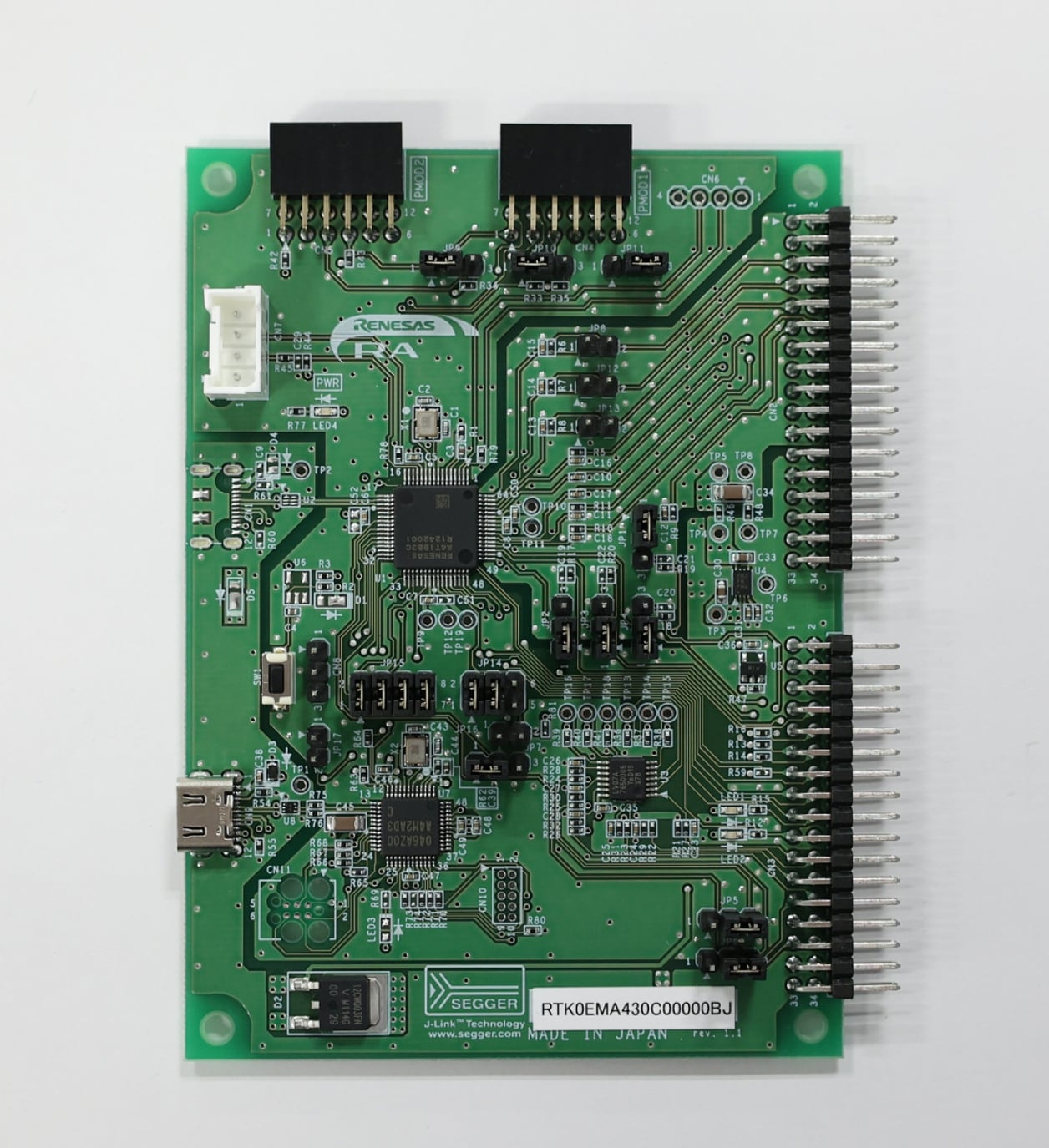 MCB-RA4T1 - Renesas Flexible Motor Control CPU Board for RA4T1 MCU