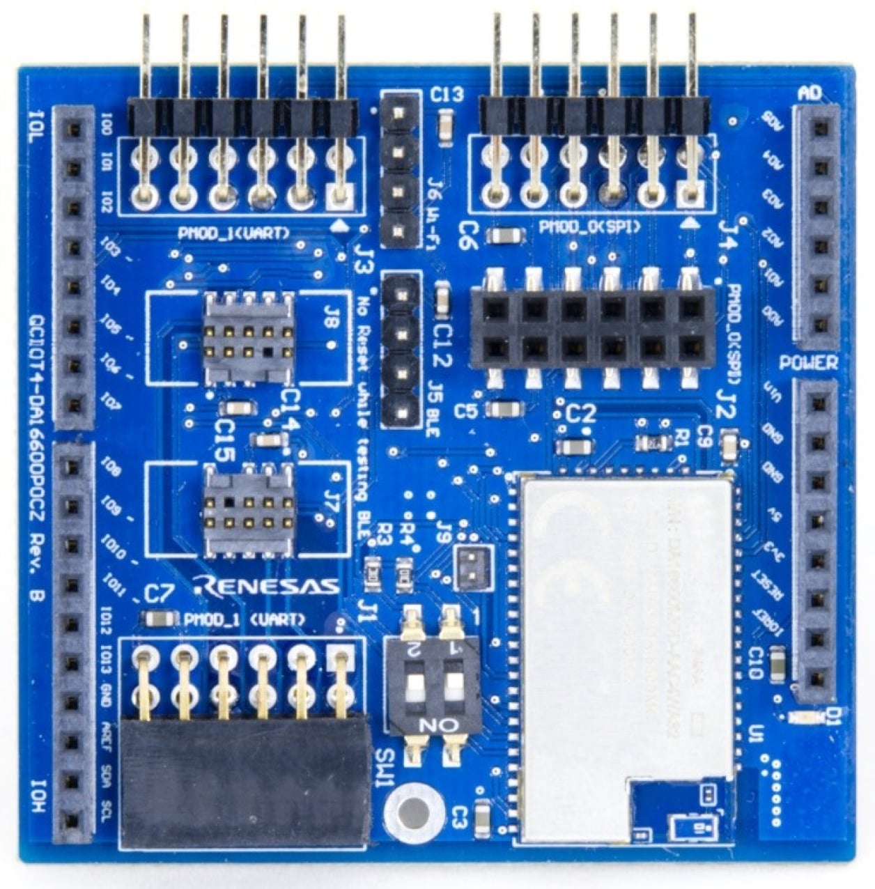 QCIOT4-DA16600POCZ - Wi-FiおよびBluetooth LE クイックコネクト IoT
