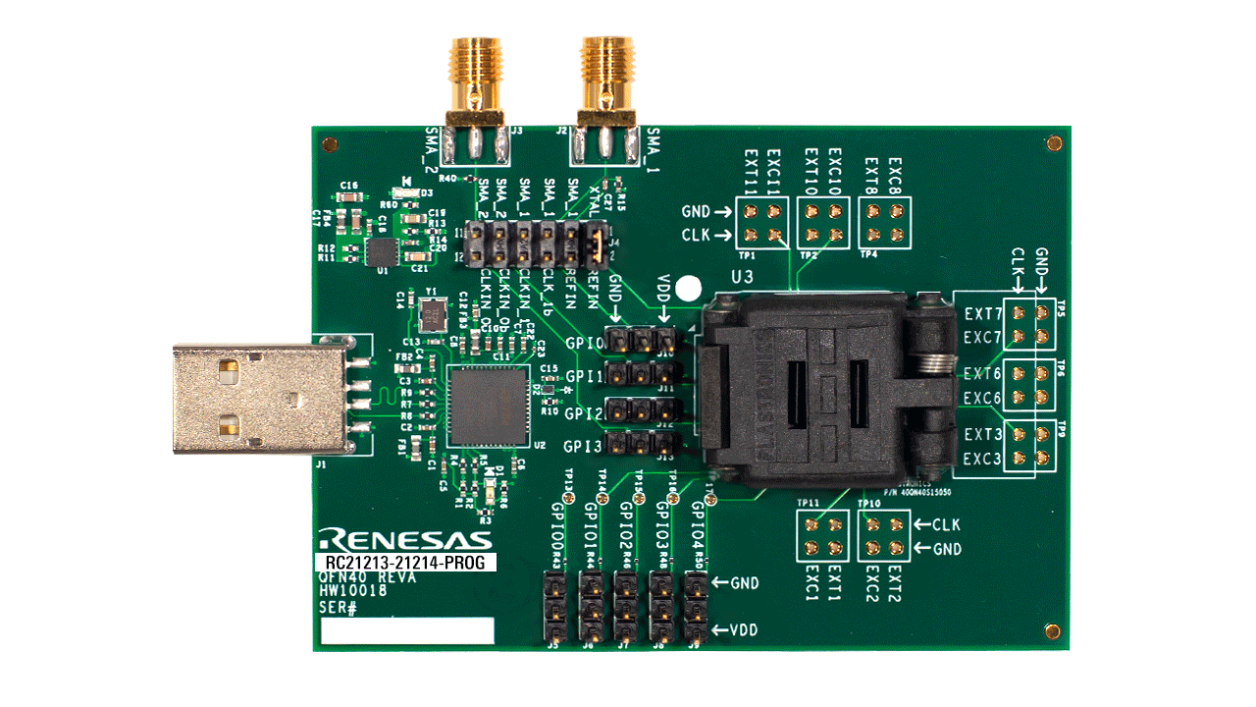 RC21213-21214-PROG Programming Board - Top