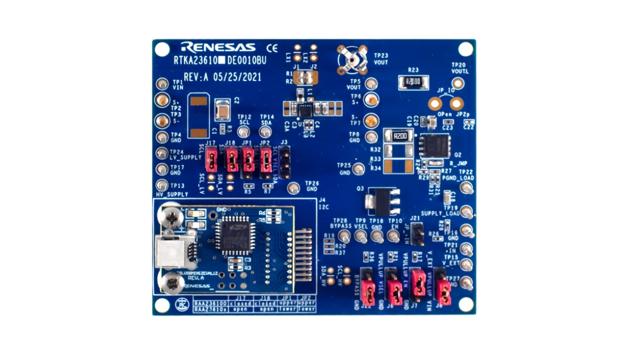 RAA236100評価ボード - 前面