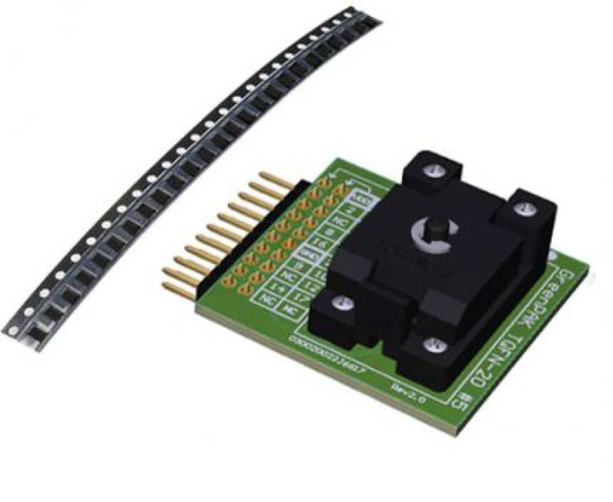 SLG47105V-SKT - HVPAK SLG47105V開発キット（ソケットアダプタ付き