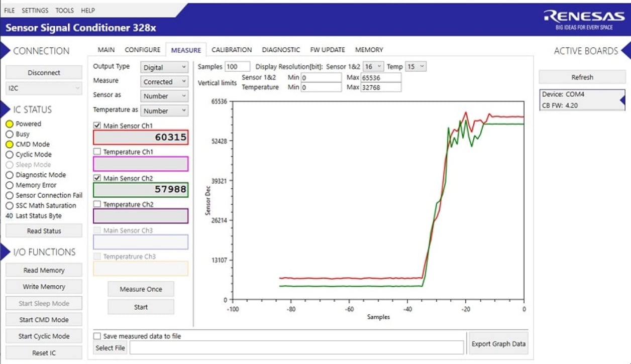 ZSSC3281KIT - GUI View 2