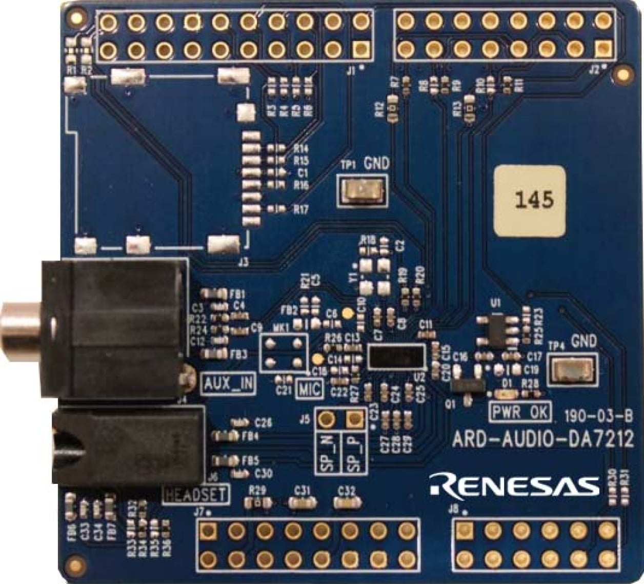 ARD-AUDIO-DA7212 - Ultra-Low Power Stereo Codec Arduino Evaluation