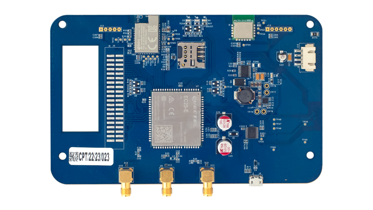 無線通信ユニットのリファレンスデザインボード - 前面