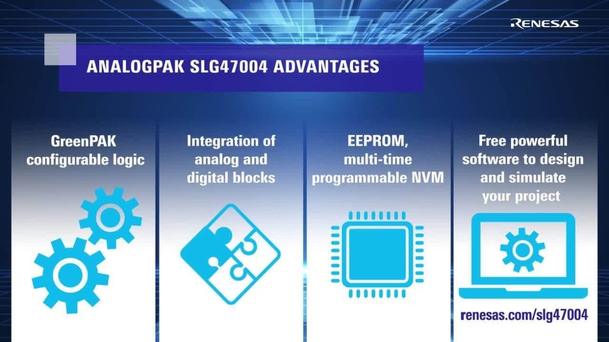 SLG47004 AnalogPAK Overview: Mixed-Signal ASIC with Advanced Analog Features