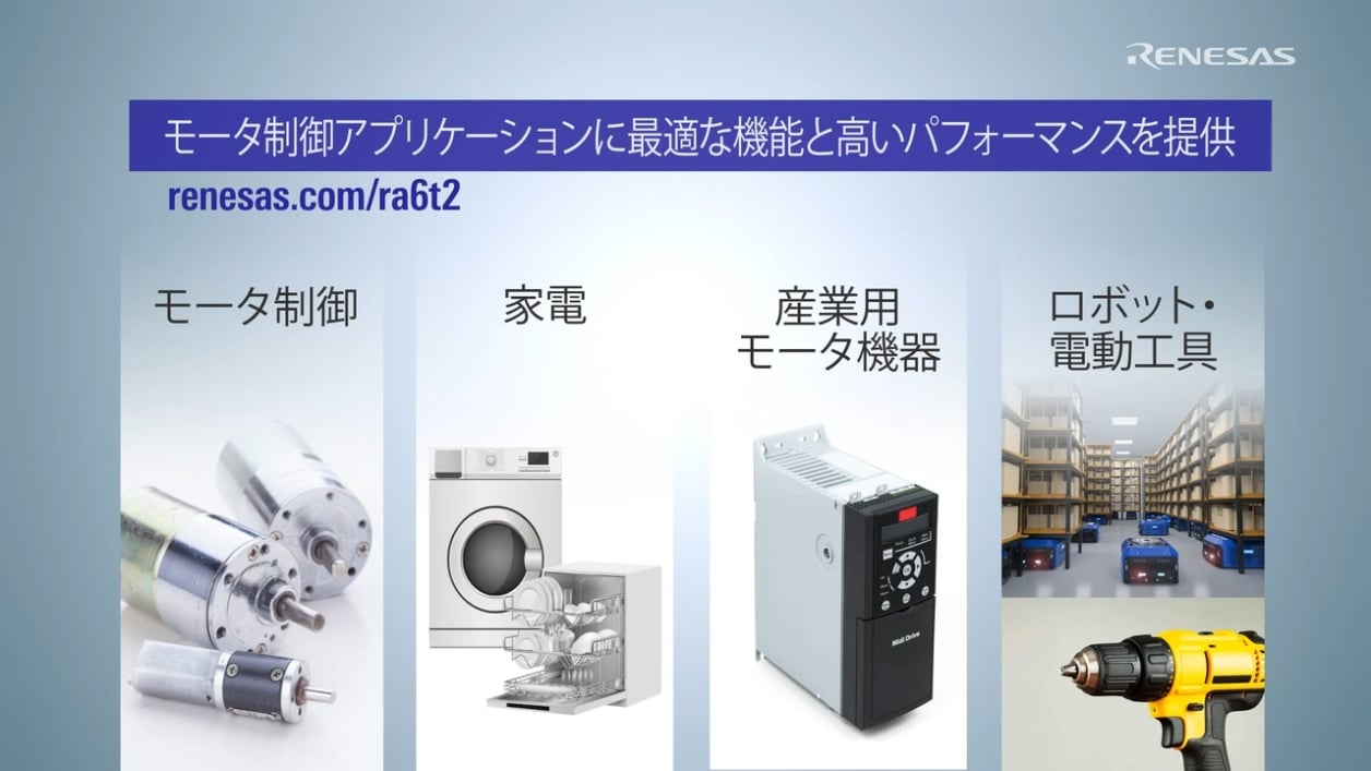 モータ制御用ASSP　RA6T2グループ