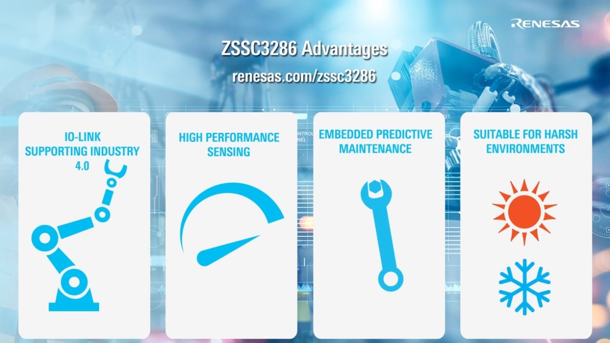 ZSSC3286 Sensor Signal Conditioner with IO-Link Stack
