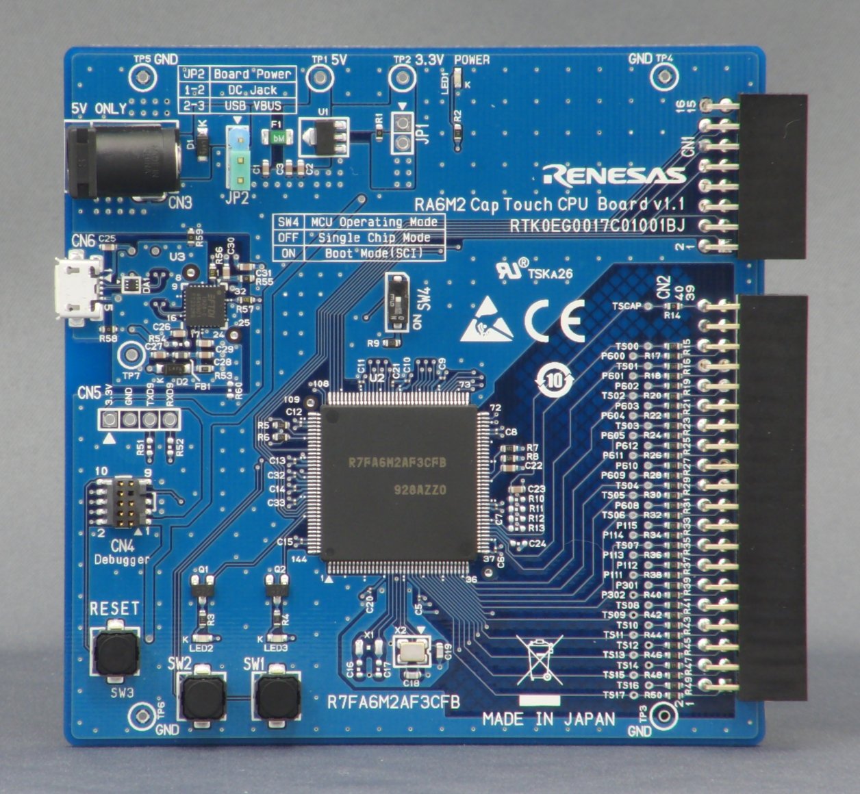 RA6M2 Cap Touch CPU Board