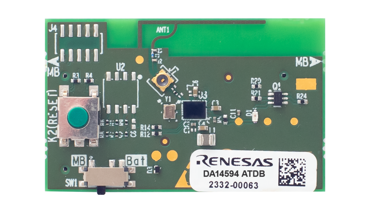 DA14594-00O9DB-P Development Board - Top