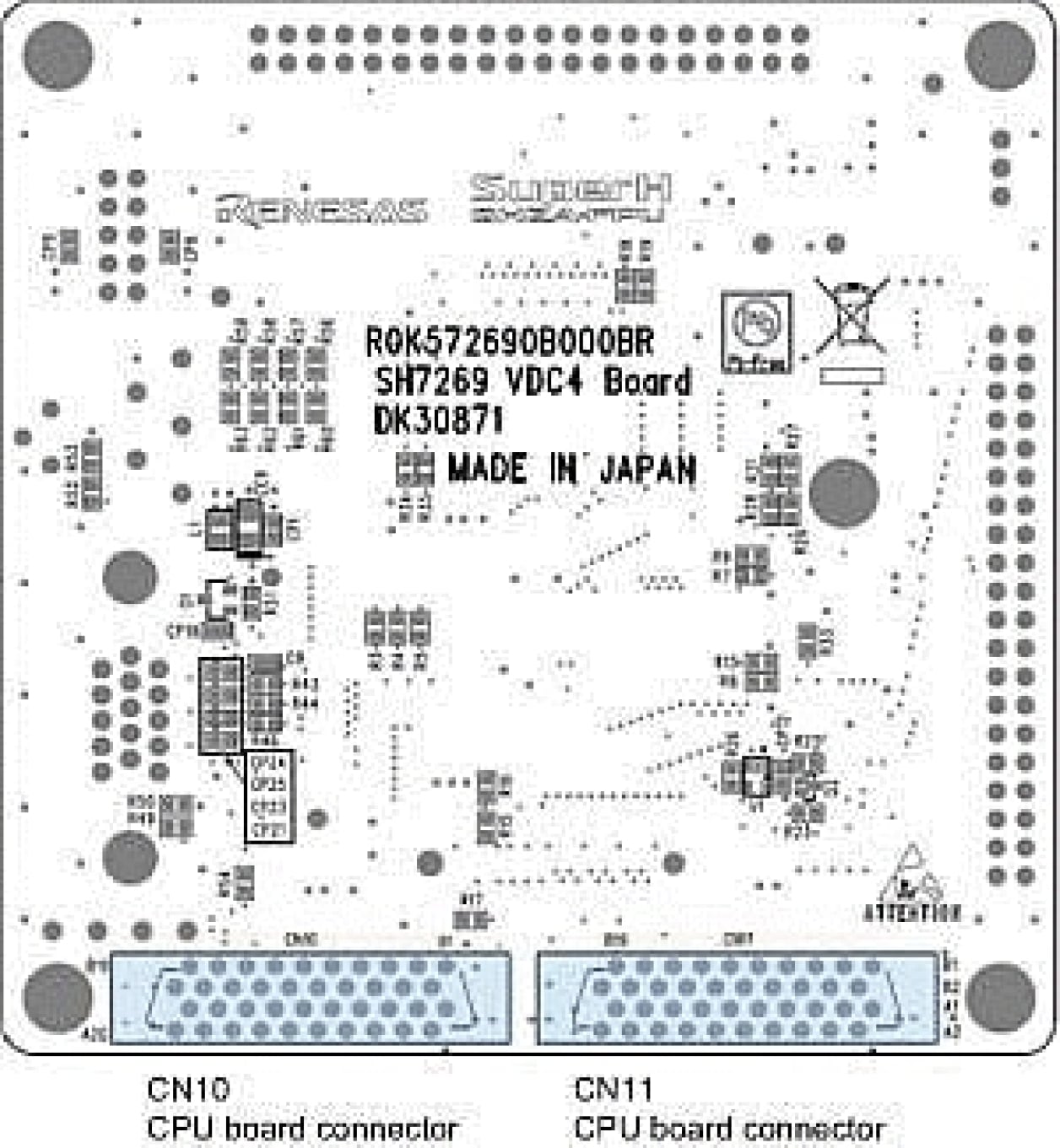 R0K572690C000BR - SH7269 CPUボード | Renesas ルネサス