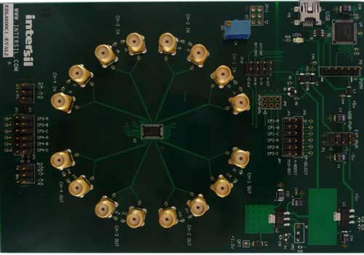 EBL4600CI-EVALZ Quad Lane Extender Eval Board Top