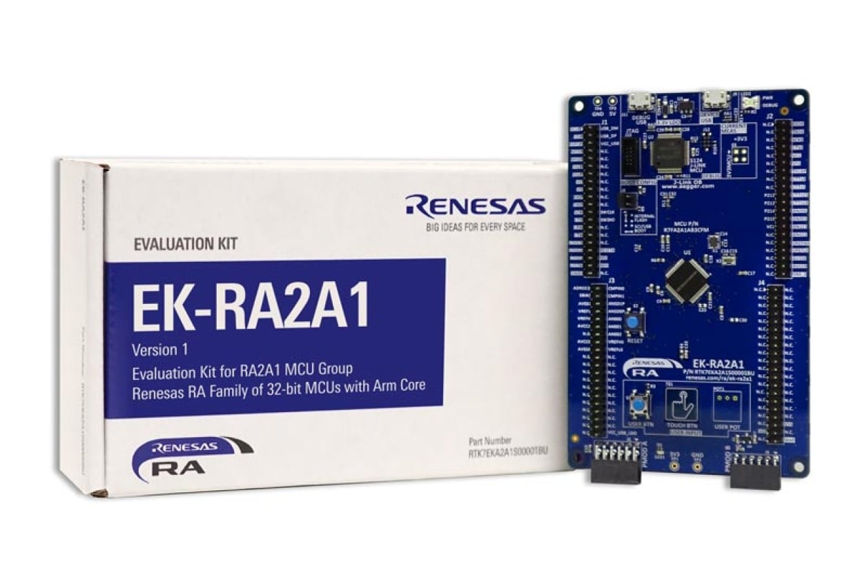 EK-RA2A1 - Evaluation Kit for RA2A1 MCU Group | Renesas