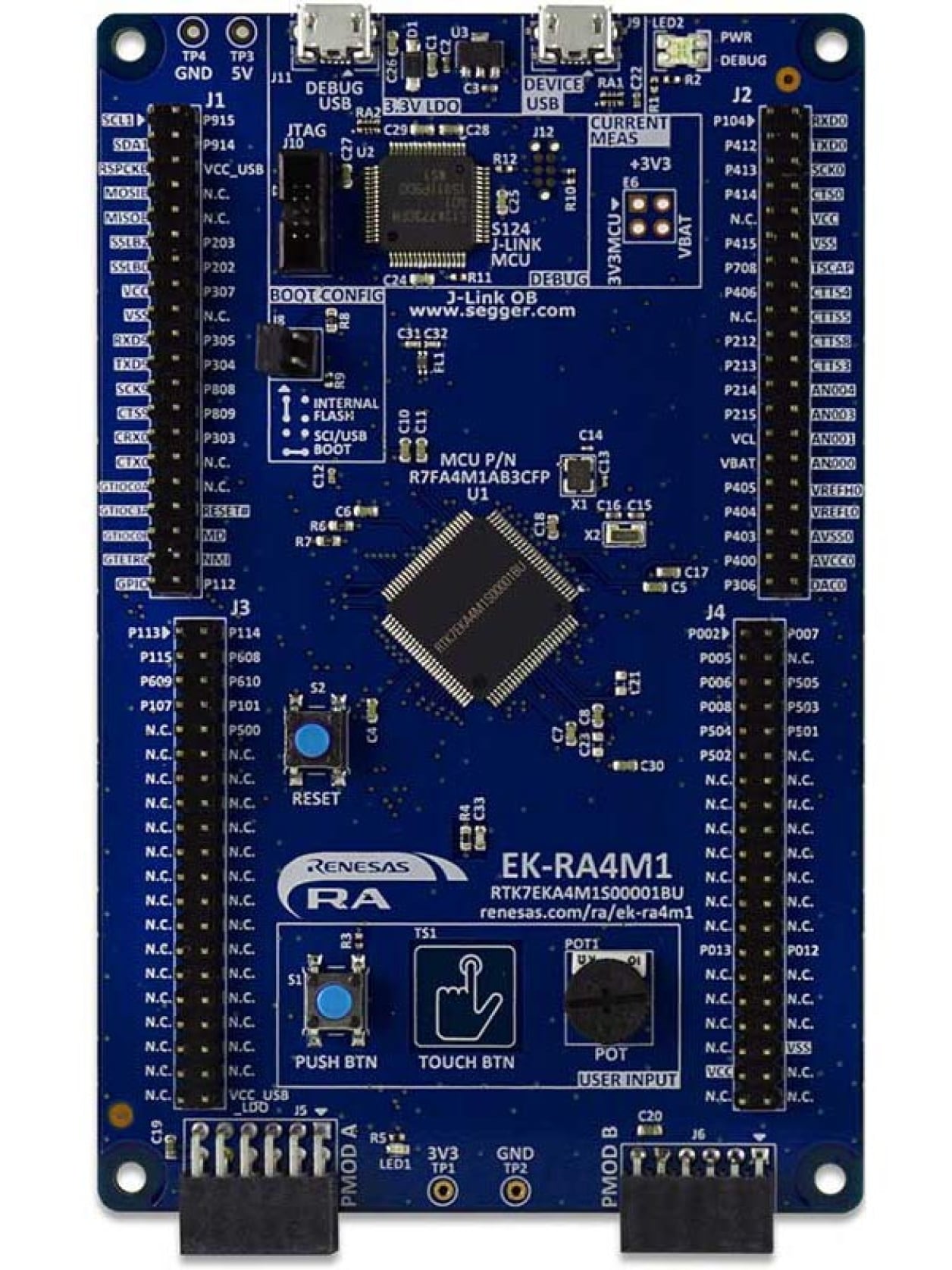 EK-RA4M1 - RA4M1 MCUグループ評価キット | Renesas ルネサス