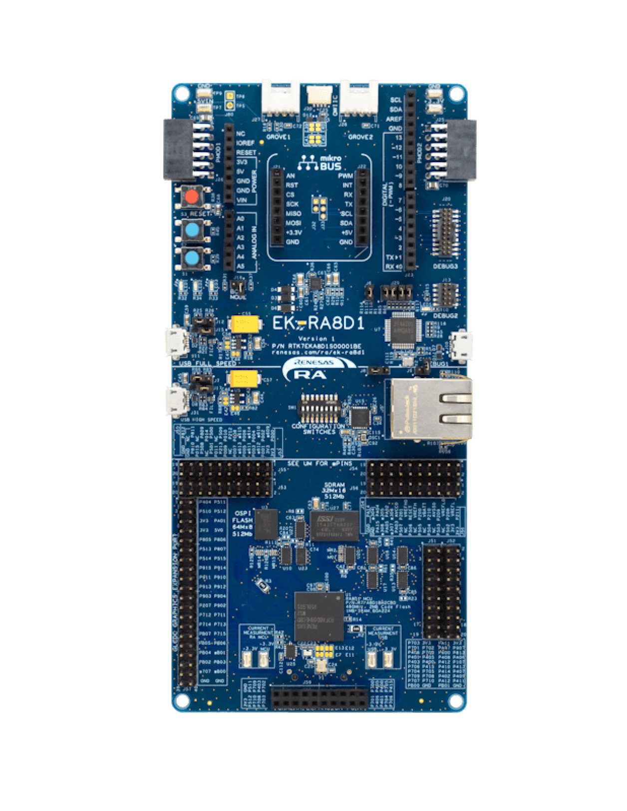 EK-RA8D1 Evaluation Board