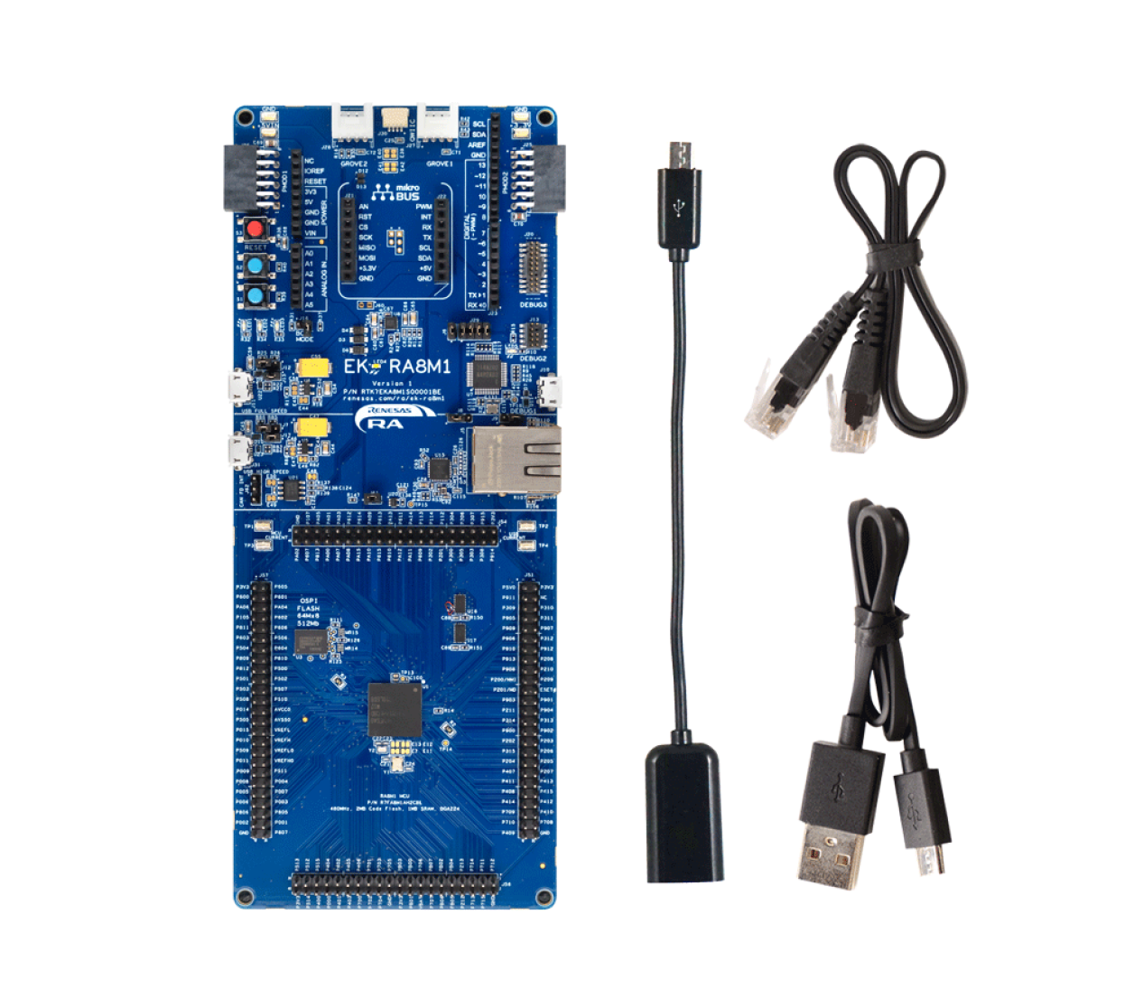 EK-RA8M1 Kit Contents