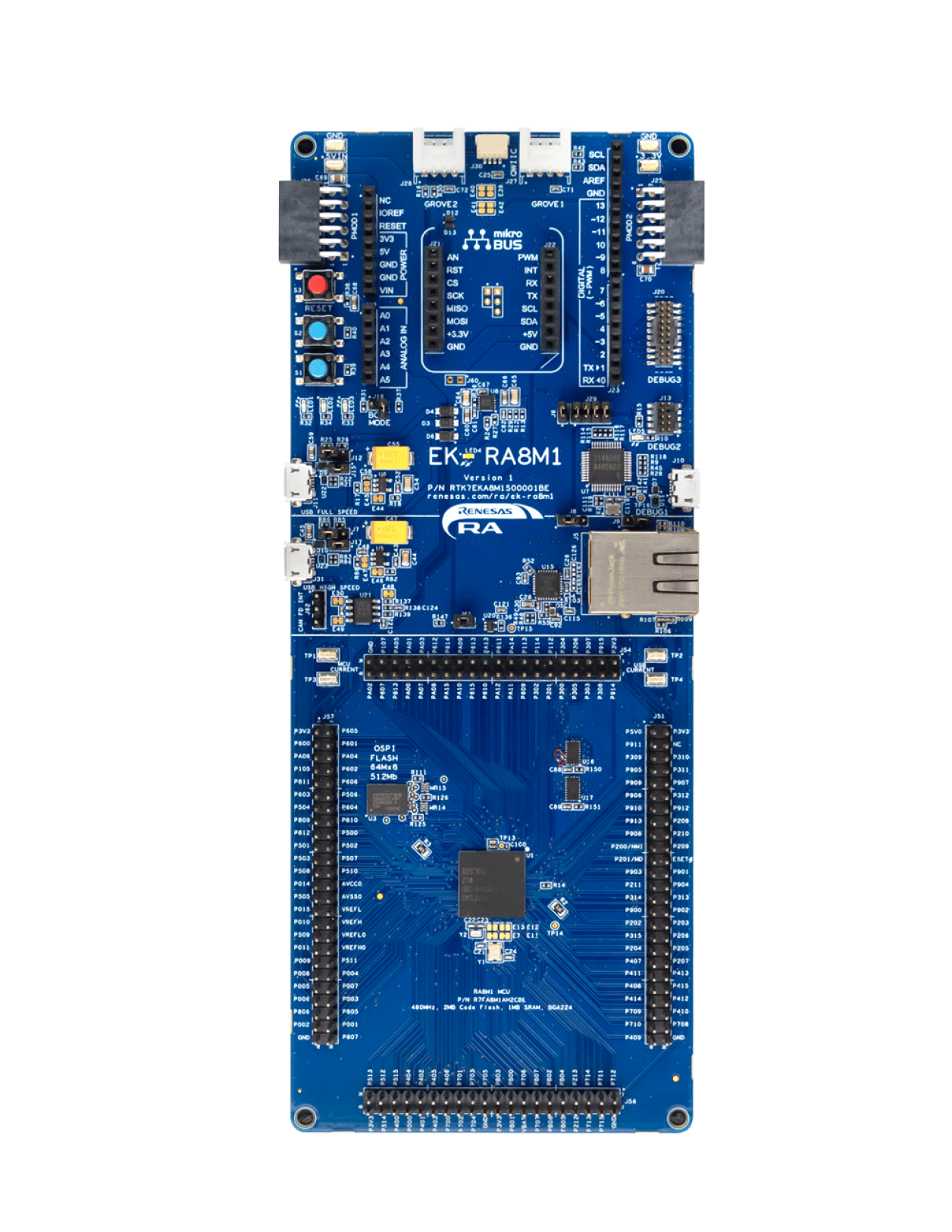 EK-RA8M1 Evaluation Board