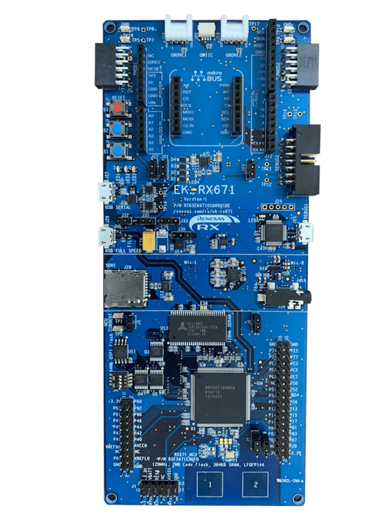 EK-RX671 Board - Top