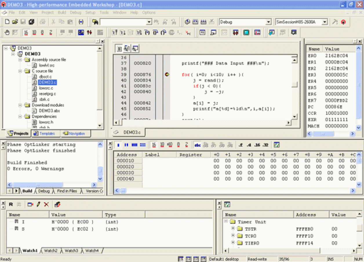C/C++ Compiler Package for H8SX, H8S, H8 Family