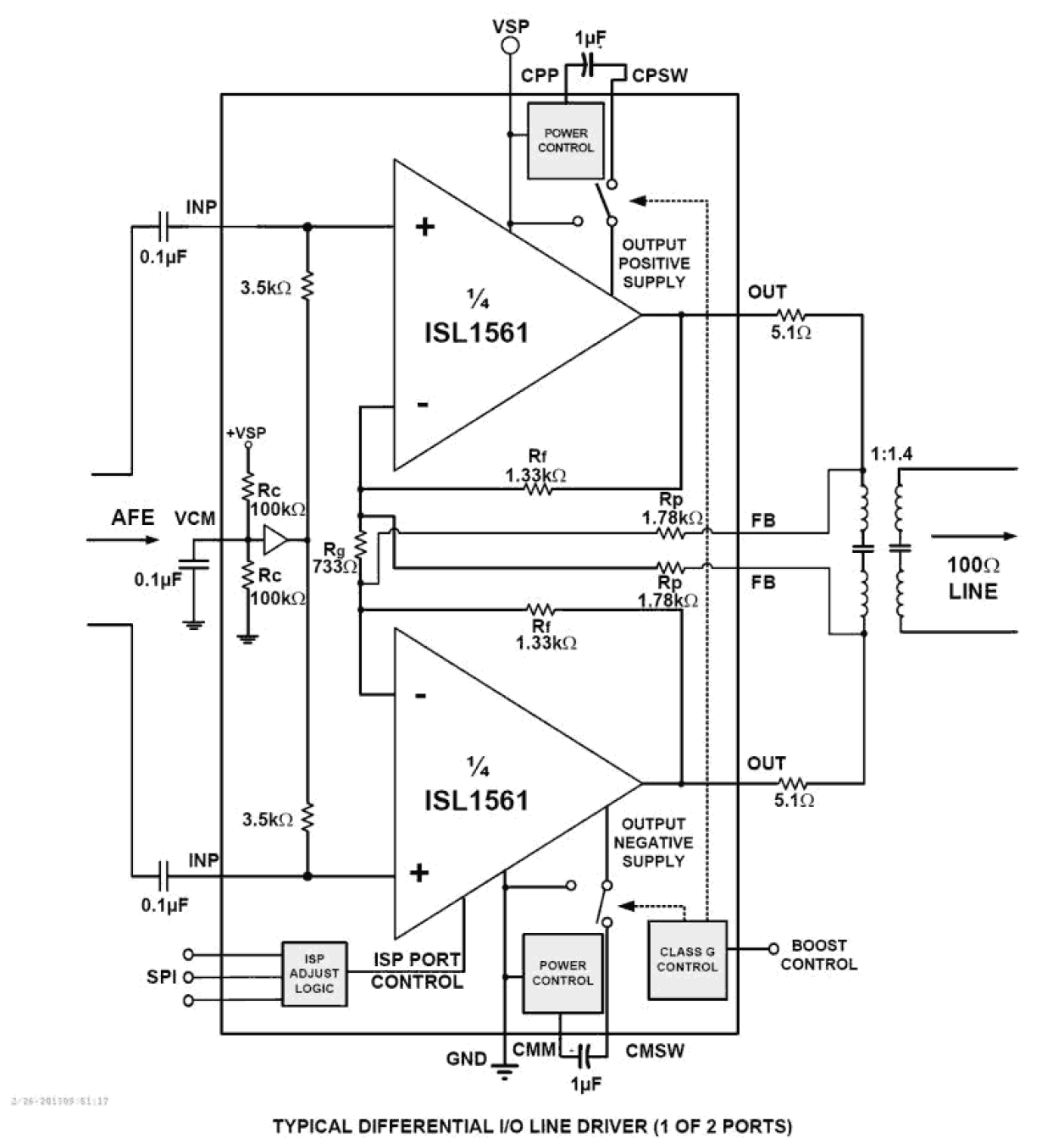 ISL1561 Functional Diagram