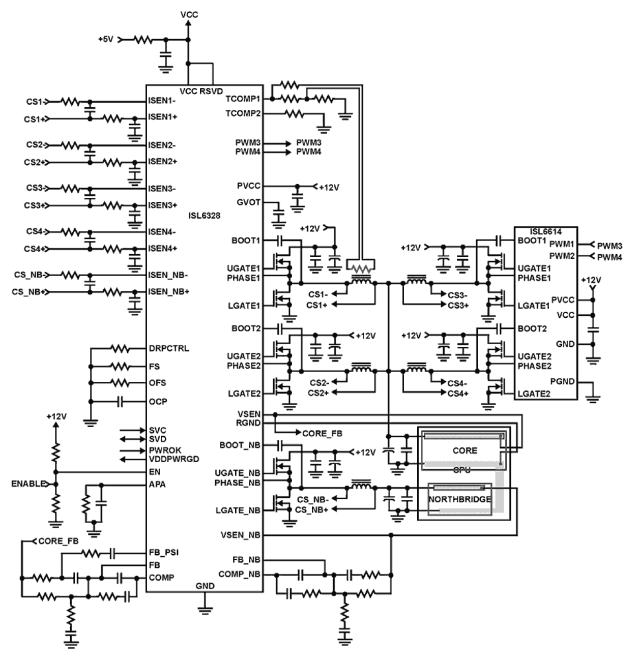 ISL6328 Functional Diagram