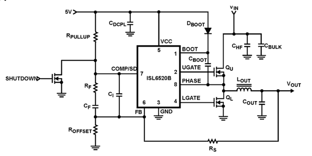 ISL6520B Functional Diagram