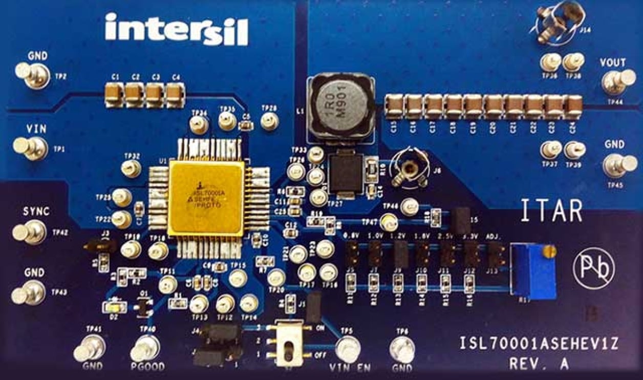 ISL70001ASEHEV1Z - Radiation Hardened and SEE Hardened 6A