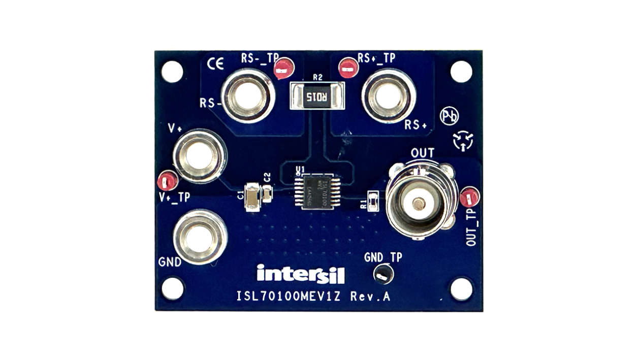 ISL70100MVZEV1Z 評価ボード - 前面